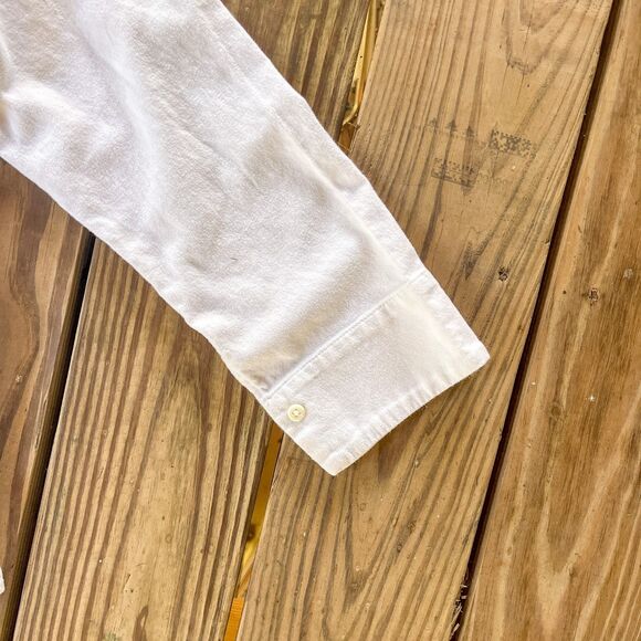 Muji Long Sleeve Flannel Top - Ivory - Boat Neck - Women's Size Large - Picture 5 of 8